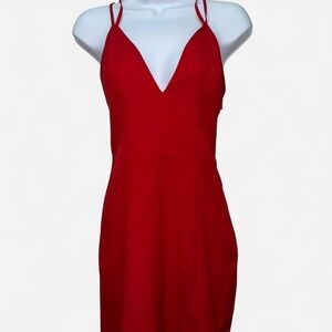 Bebe Red Strappy Dress